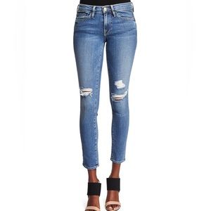 FRAME Le Skinny de Jeanne in Laurel
